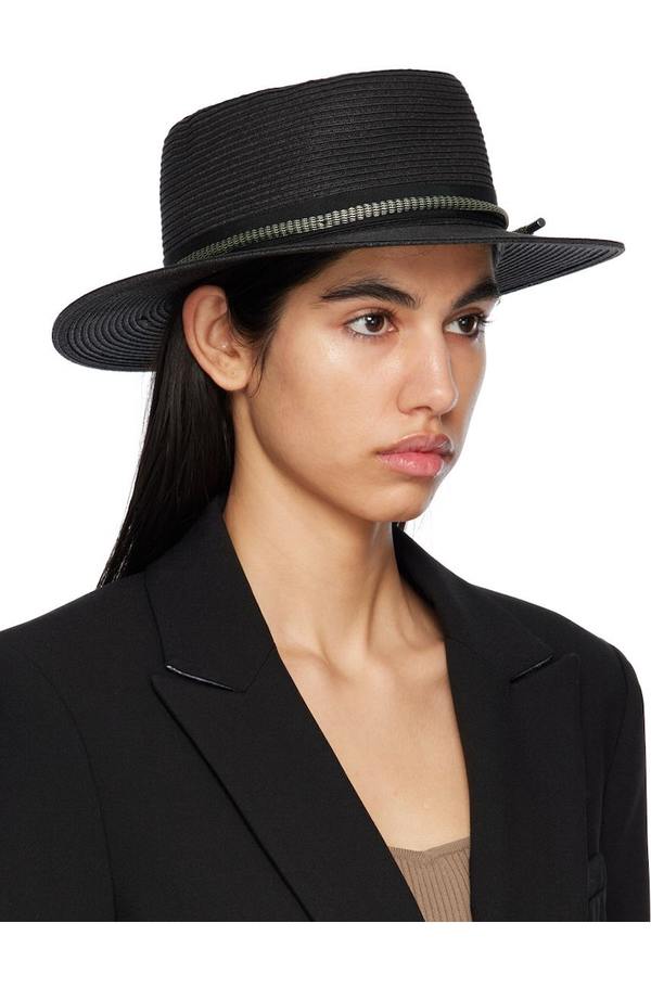rag & bone Black Somer Beach Hat  Size L ~ Excellent rag & bone Black Hats for Women for sale | eBay main image 2