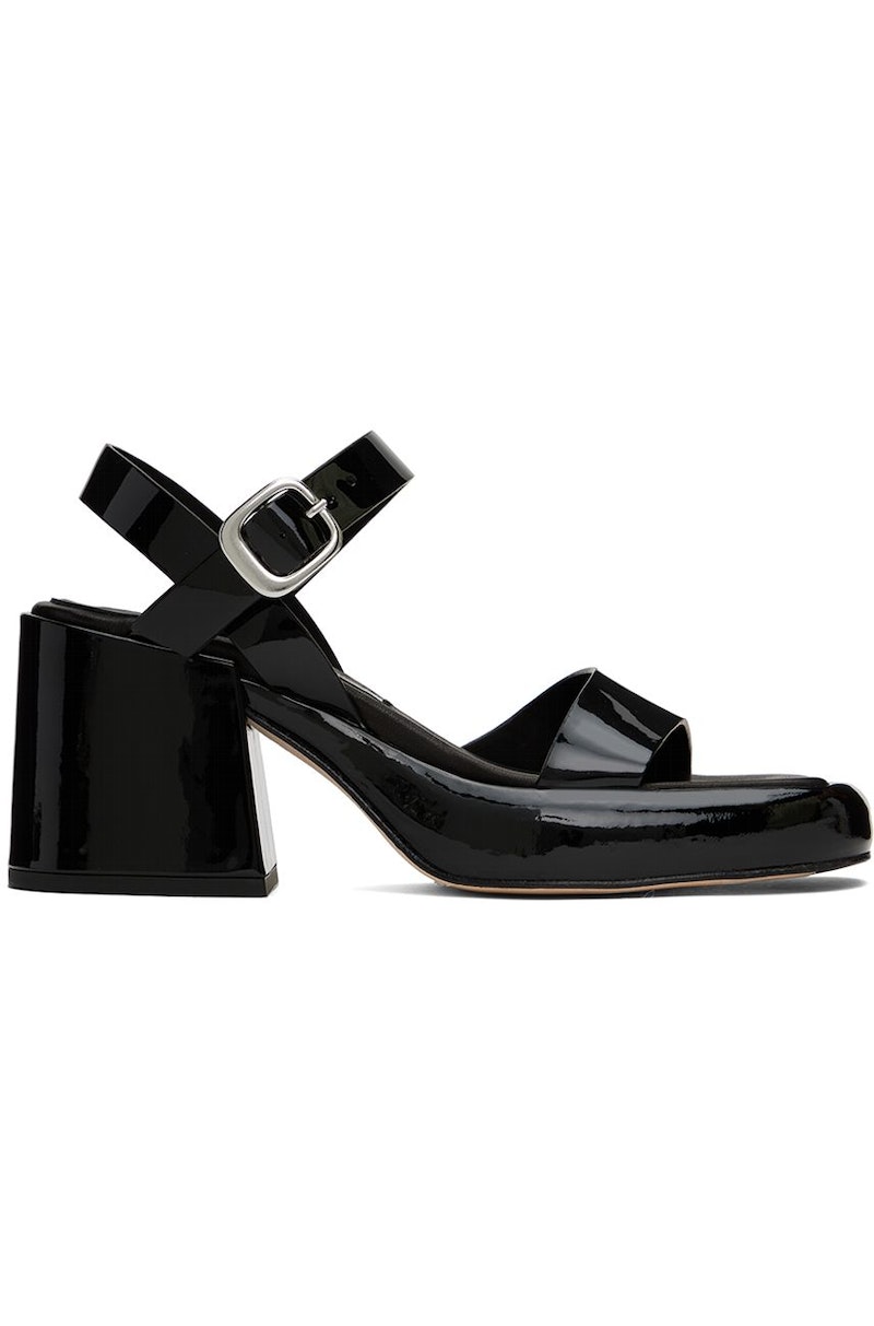 【関税込み】Miista ブラック Beverly ヒールサンダル Miista Beverly Heeled Sandals In Black - 62% Off | Editorialist