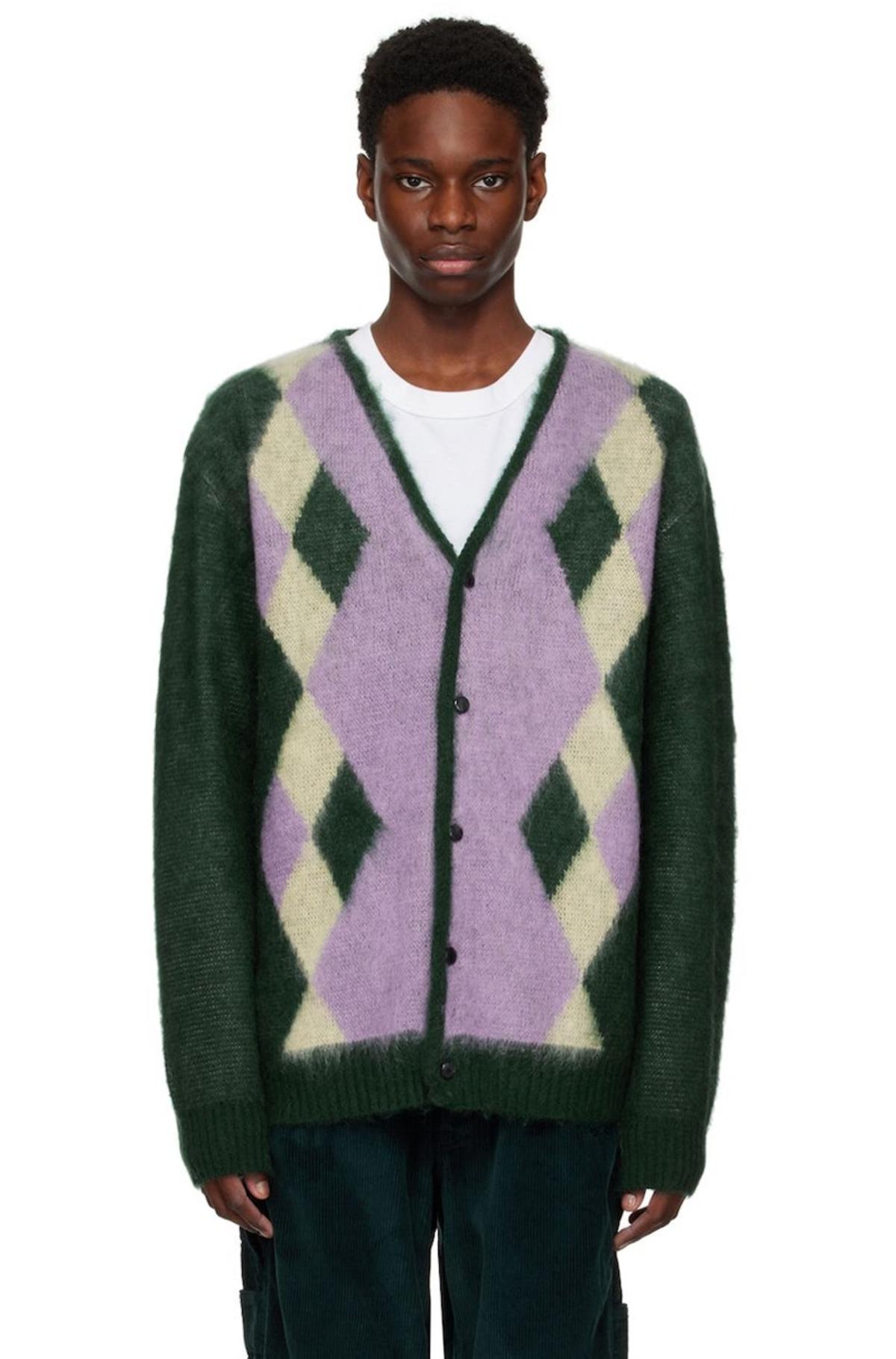 NEEDLES Green Diamond Cardigan | Garmentory