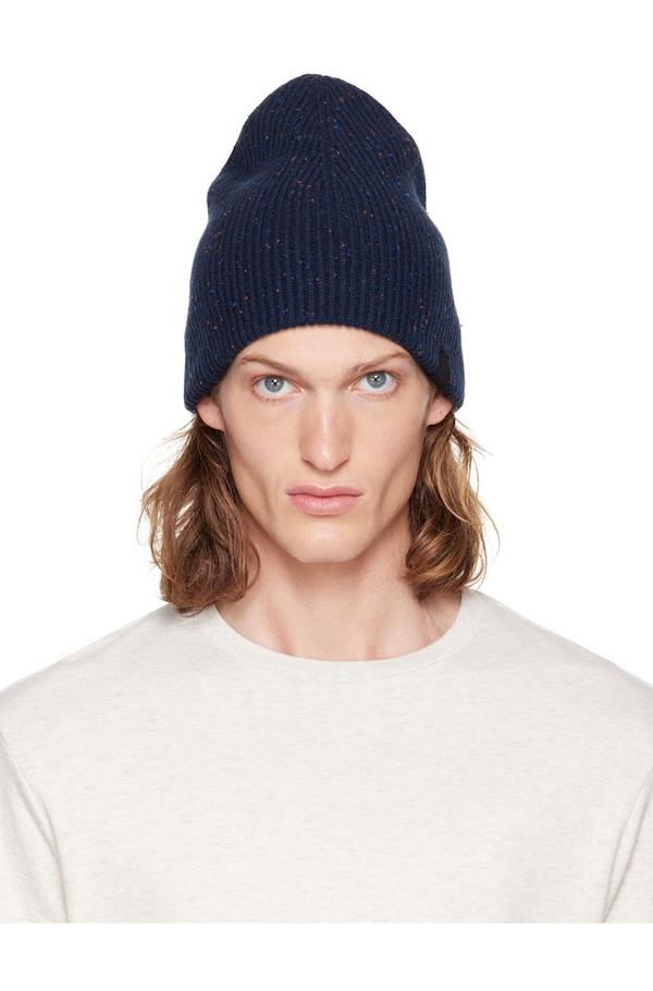 rag & bone Navy Harlow Beanie | Garmentory display picture 1