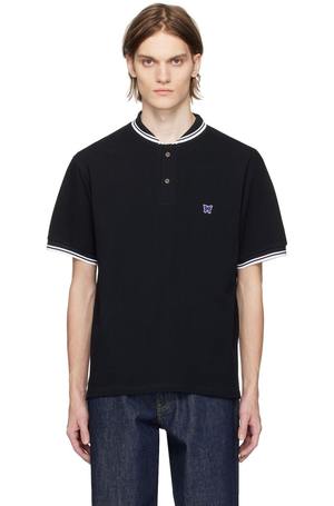 NEEDLES Black Shawl Collar Polo | Garmentory