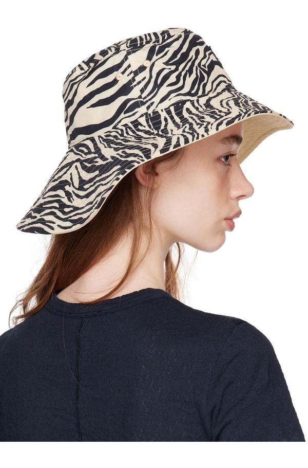 rag & bone Off-White Reversible Addison Cruise Bucket Hat  display picture 2