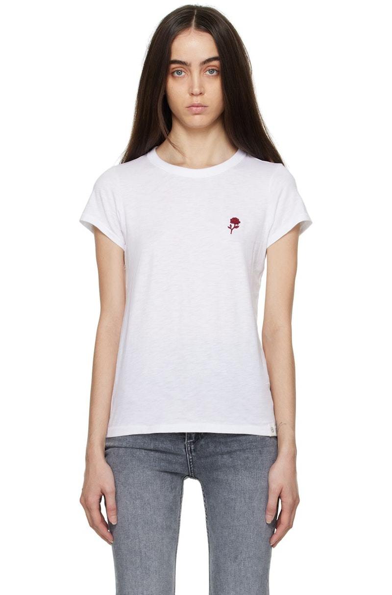 Tシャツ・カットソー RONRON HEART POCKET OVER FIT SHORT SLEEVE T SHIRT WHITE RR25 RONRON HEART POCKET OVER FIT SHORT SLEEVE T SHIRT WHITE