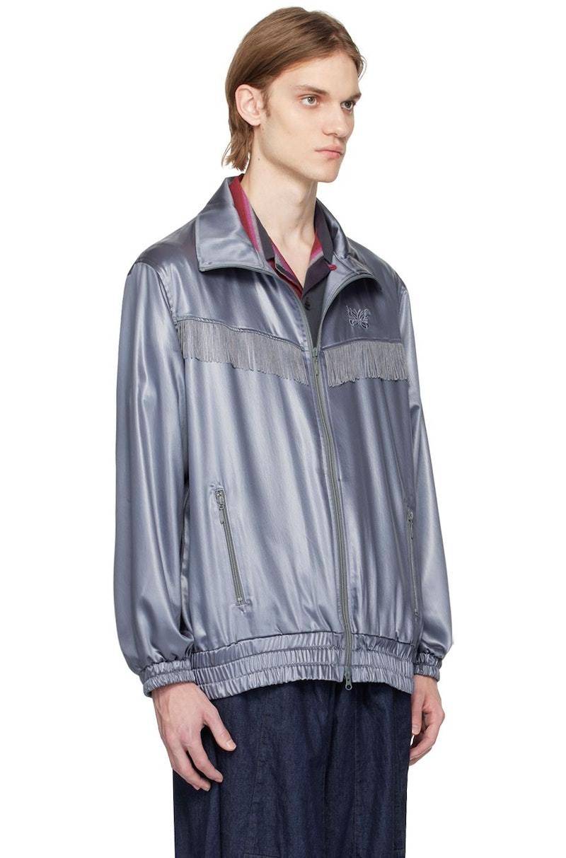 NEEDLES Blue Fringe Track Jacket | Garmentory