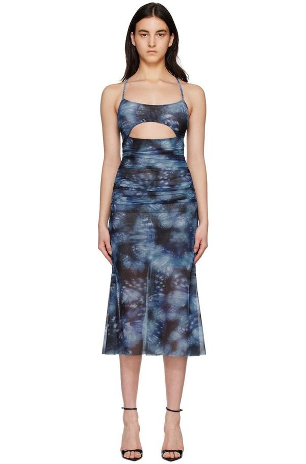 MISBHV Blue Butterfly Midi Dress | Garmentory
