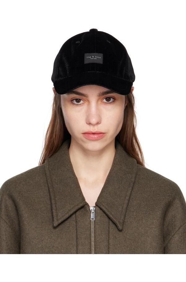 rag & bone Black Addison Baseball Cap | Garmentory display picture 1