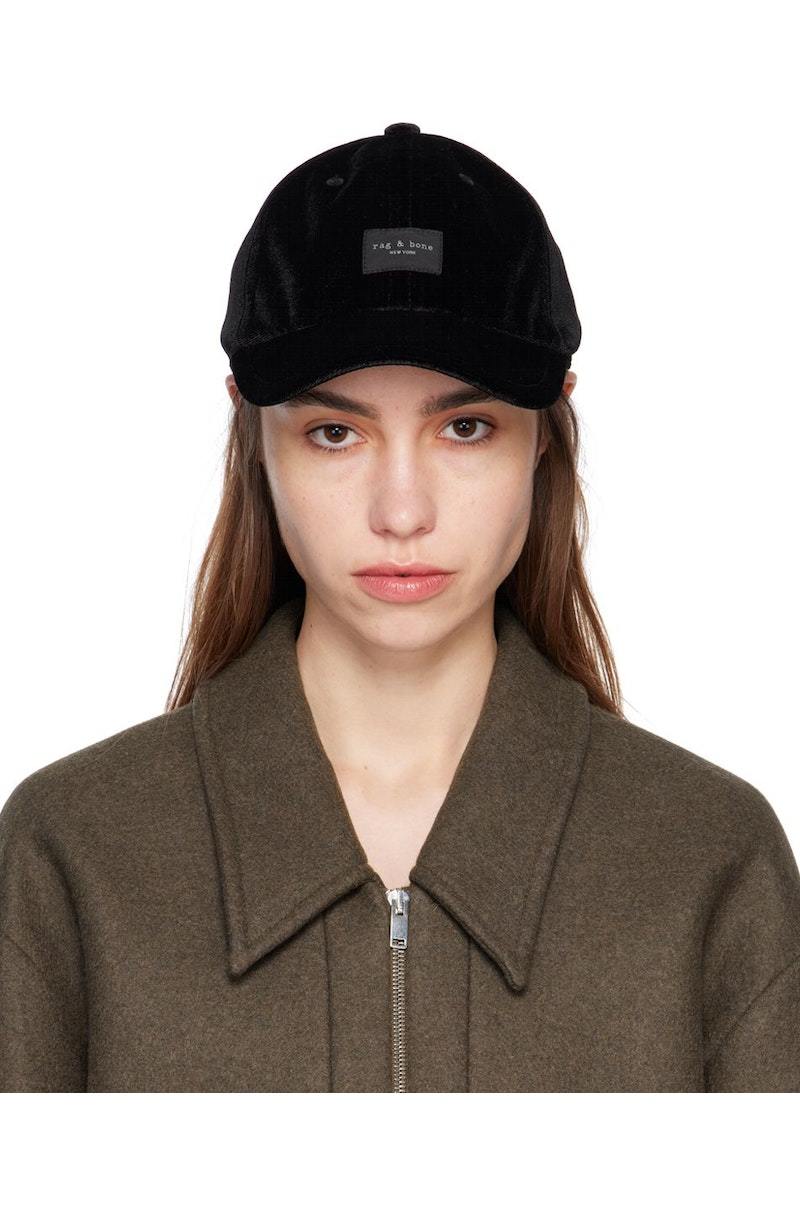 rag & bone Black Addison Baseball Cap | Garmentory display picture 3