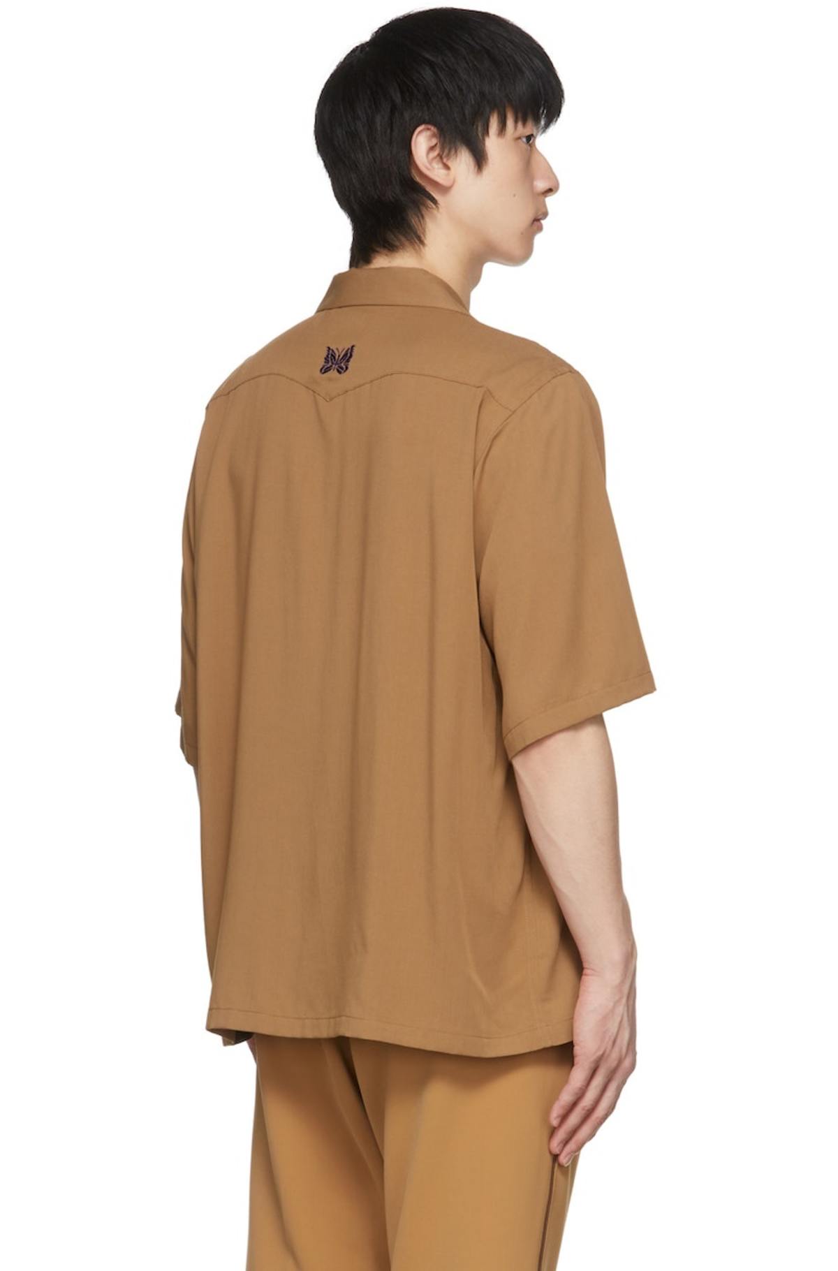 NEEDLES Brown Cowboy One-Up Shirt | Garmentory