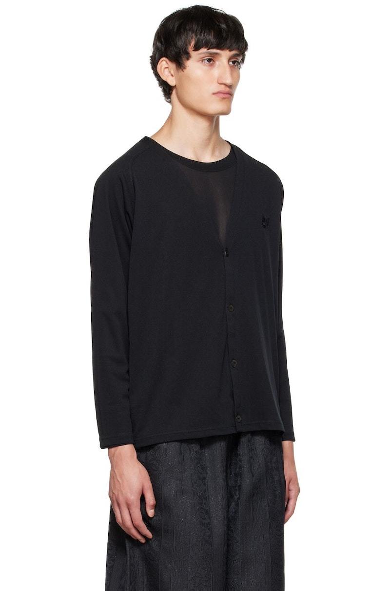 NEEDLES Black V-Neck Cardigan | Garmentory