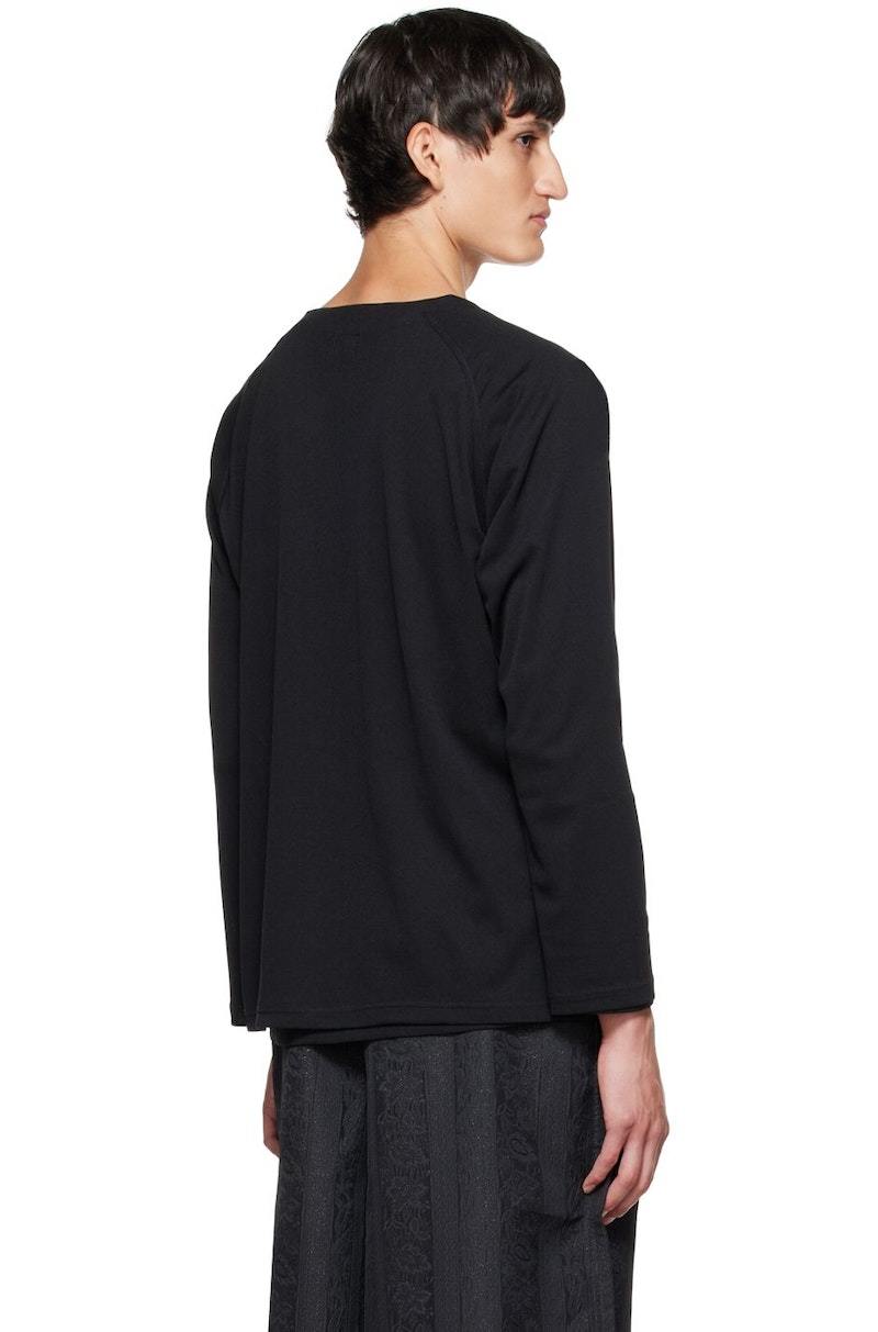 【needles】　V Neck Cardigan Black Needles Men's Jersey Cardigan in Black Needles