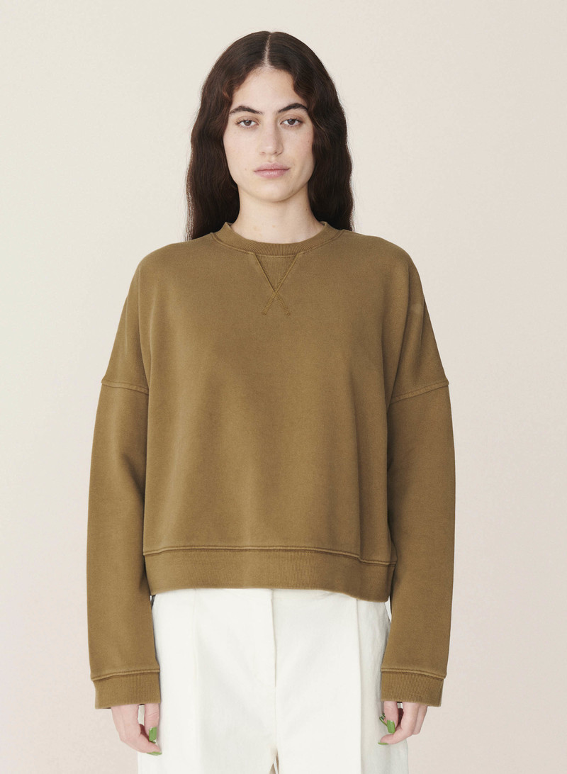 YMC Almost Grown Sweatshirt - Olive | Garmentory
