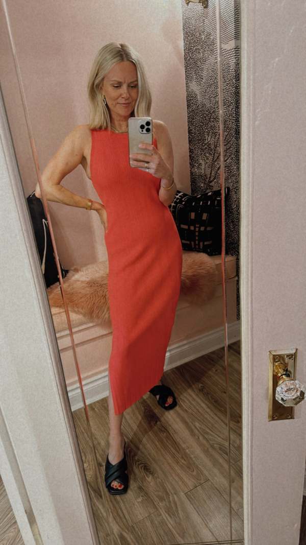 Mixed Rib Cut-Out Tank Dress | Garmentory