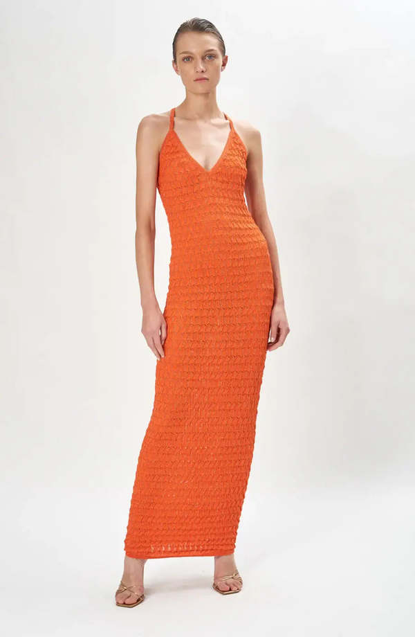 Ronny Kobo Daylann Knit Dress Tangerine Garmentory