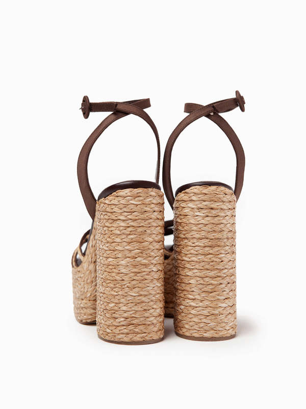 24cm【新品】PALOMA BARCELO MELHA 定価64900円 Paloma Barcelo Melha Satin - Brown | Garmentory