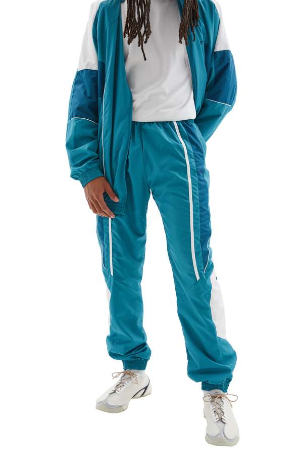 Martine Rose Panelled Trackpant - Teal/White | Garmentory