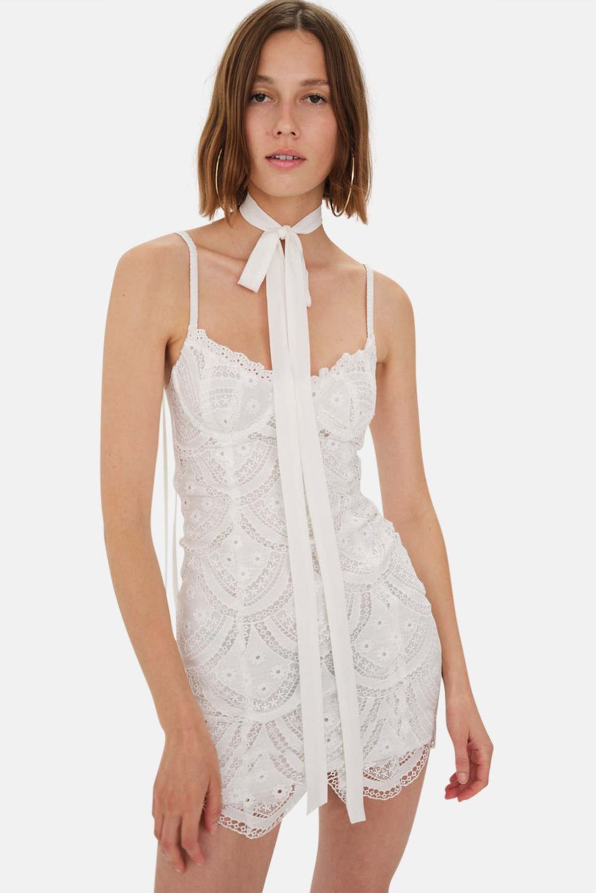 ANDMARY Sandra lace dress ホワイト ANDMARY】Sandra lace dress