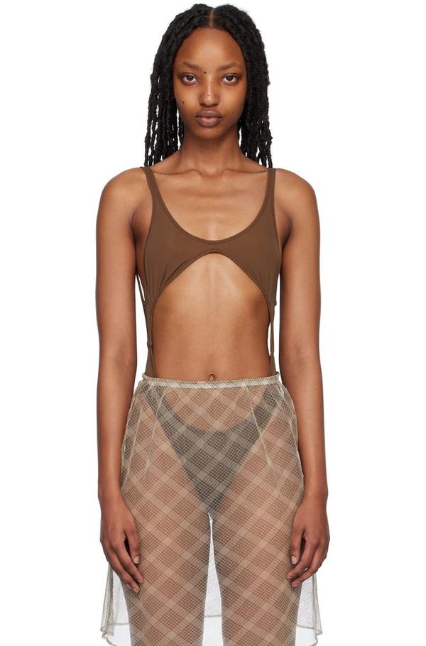 トップス MARYAM NASSIR ZADEH body suit Maryam Nassir Zadeh - Black Sacred Bodysuit – BONA DRAG