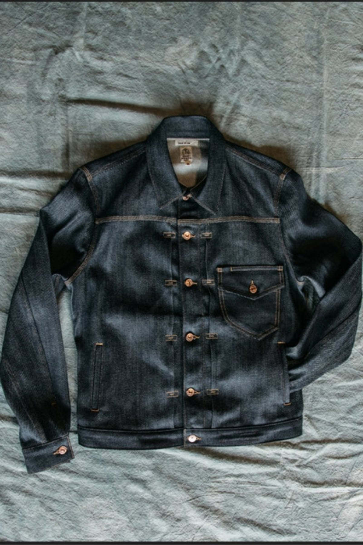 Hiroshi Kato The Blade Jacket Air 11.5OZ - Indigo Raw | Garmentory
