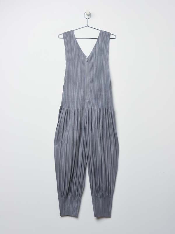 Pleats Please By Issey Miyake Fluffy Basics Jumpsuit - Cool Grey