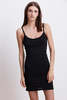 Velvet Scarlett Slip Dress - Black - Thumbnail 1