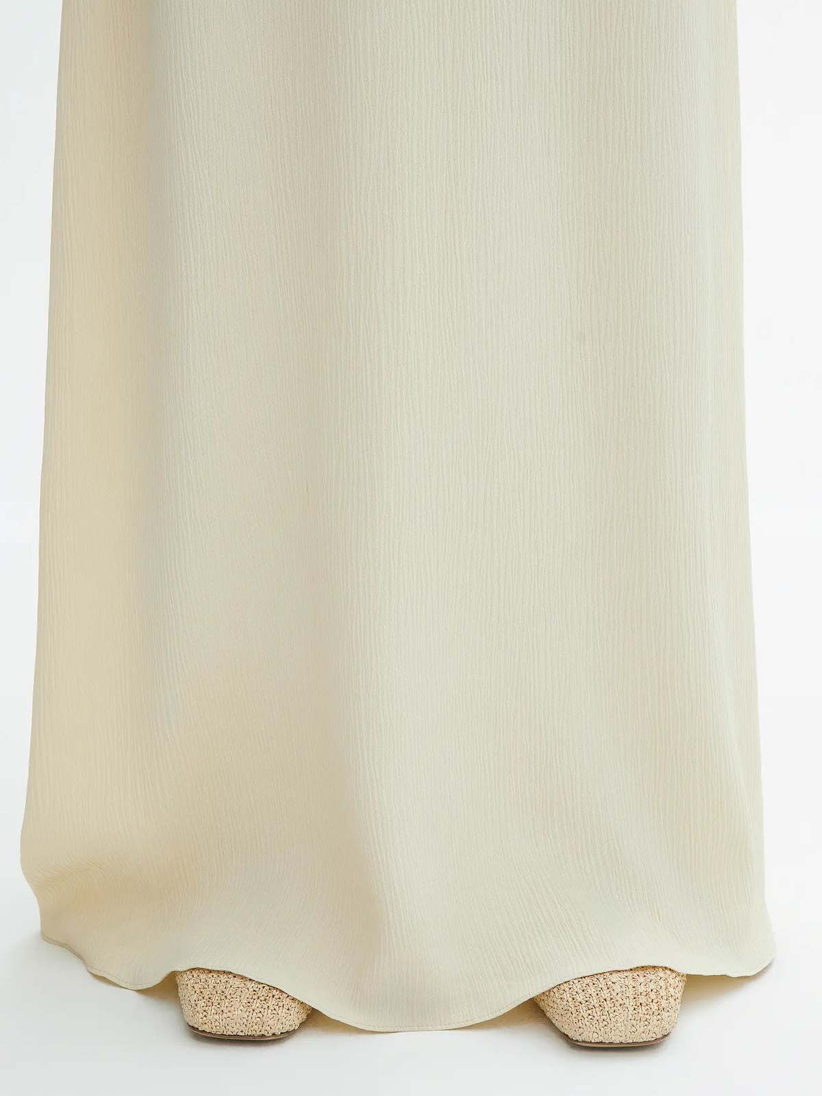 House of Dagmar Crinkled Tube Dress - Marzipan White - Image 4 of 4