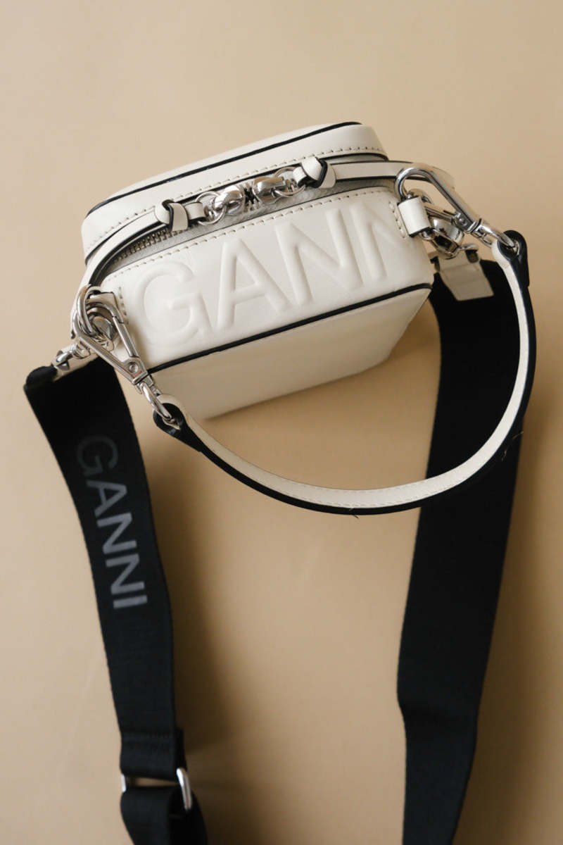 Ganni Banner Camera Bag - Egret Cream | Garmentory