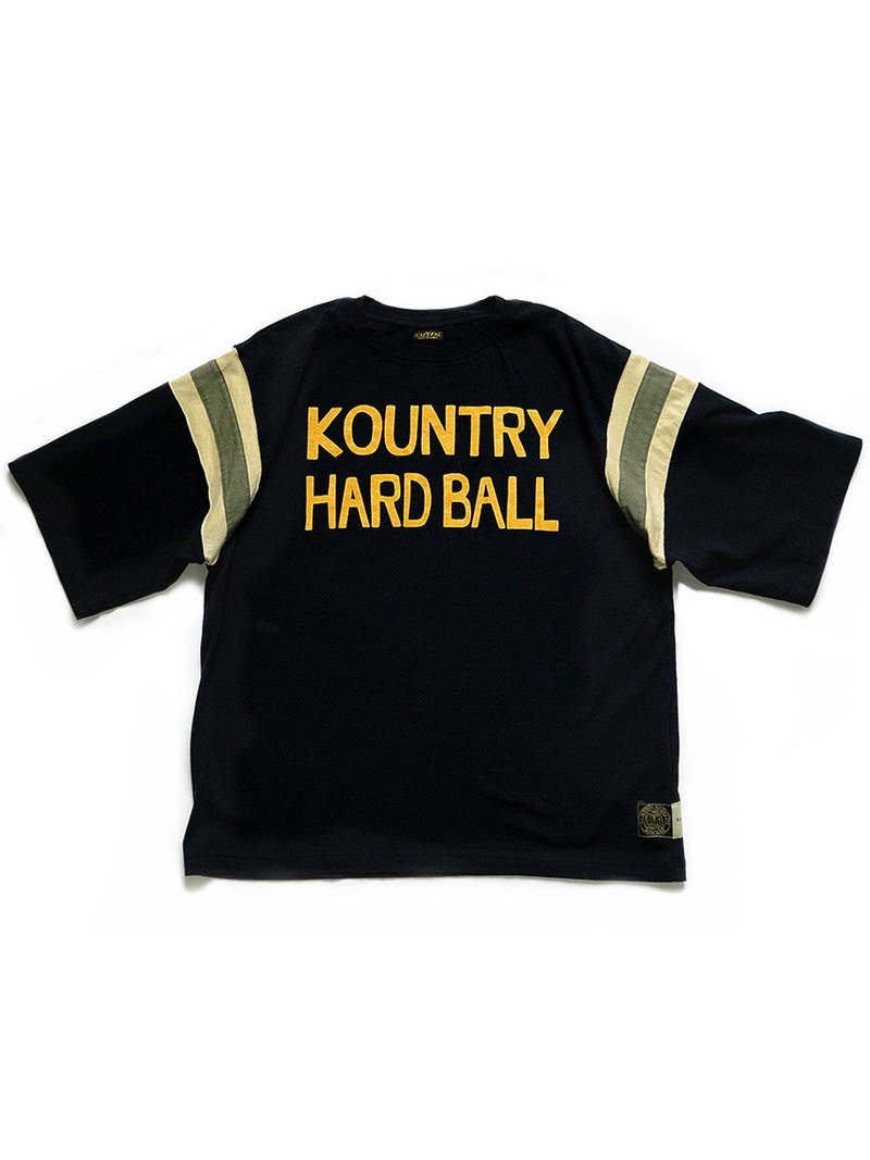 Kapital 20 Jersey Football T GREAT KOUNTRY BASEBALL - Black