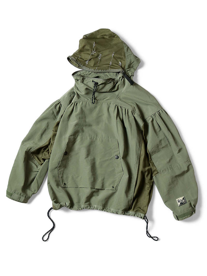 Kapital 60 40 Cloth BUG Anorak - Khaki | Garmentory