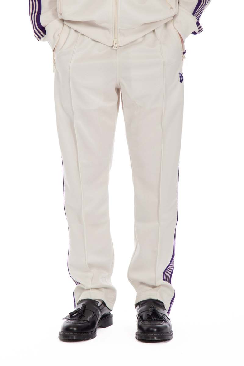 Narrow Poly Track Pant - Cream/Purple | Garmentory