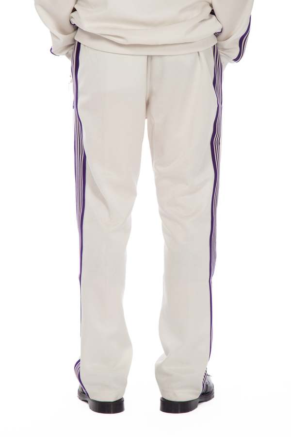 Narrow Poly Track Pant - Cream/Purple | Garmentory