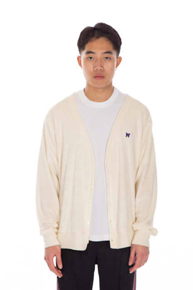 Needles V-Neck Cardigan - Pile Cream | Garmentory