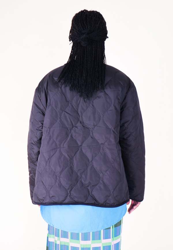 ジャケット・アウター TAION MILITARY CREW NECK DOWN VEST TAION - Military Crew Neck Down Vest in Dark Orange