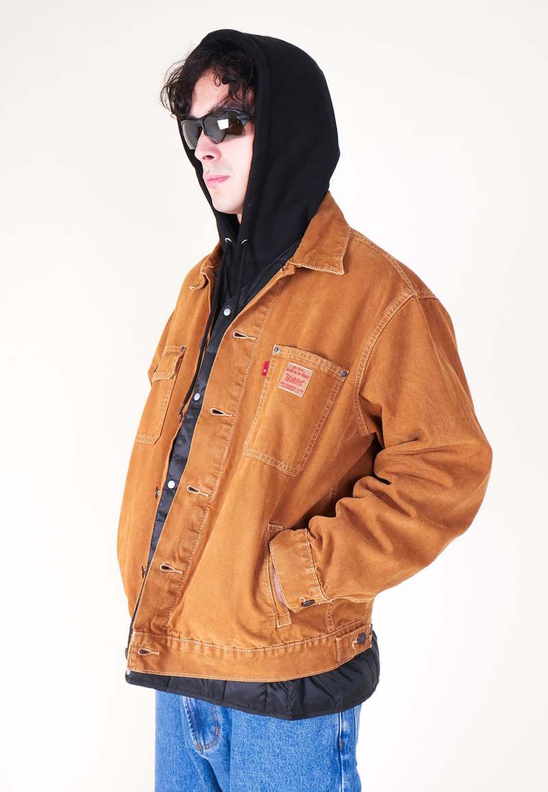 90s levis brown duck work jacket