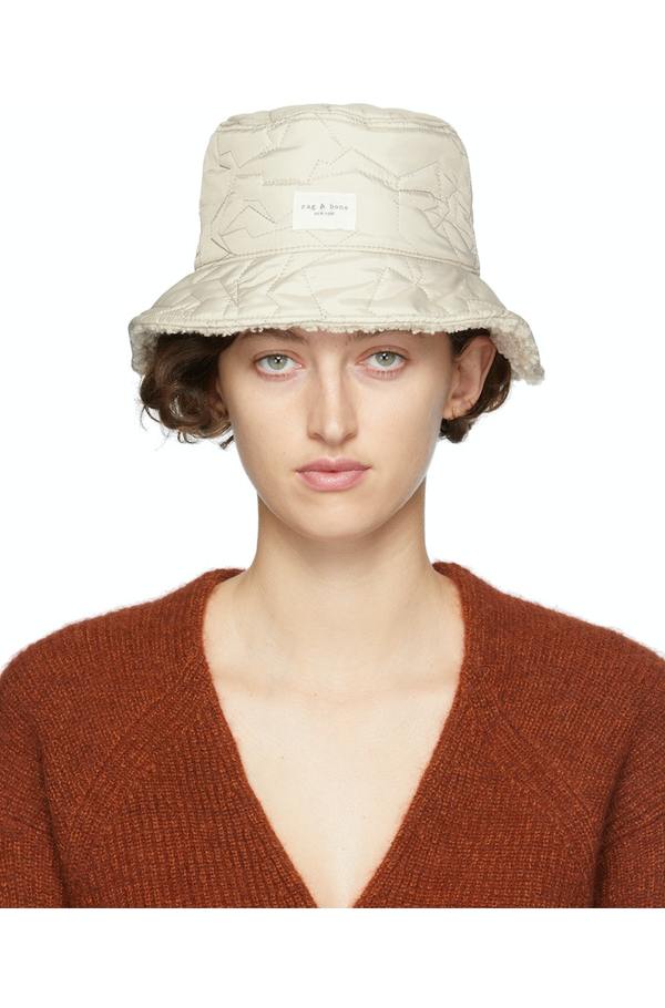 rag & bone Reversible Beige Addison Bucket Hat | Garmentory display picture 2