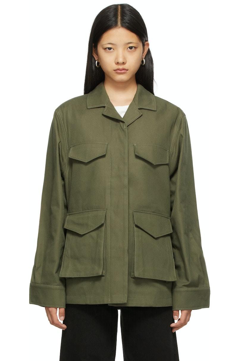 【関税込み】TOTEME カーキ アーミー ジャケット Army jacket khaki green – TOTEME