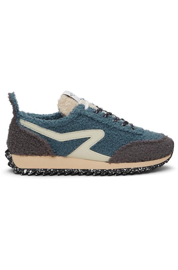 rag bone Blue Grey Sherpa Retro Runner Sneakers Garmentory
