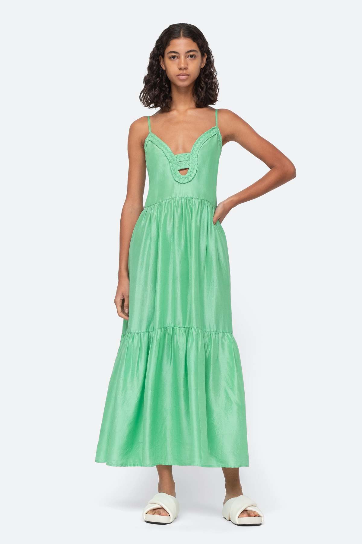 Sea NY Kyle Slip Dress - Lime | Garmentory Sea NY Kyle Slip Dress - Lime | Garmentory