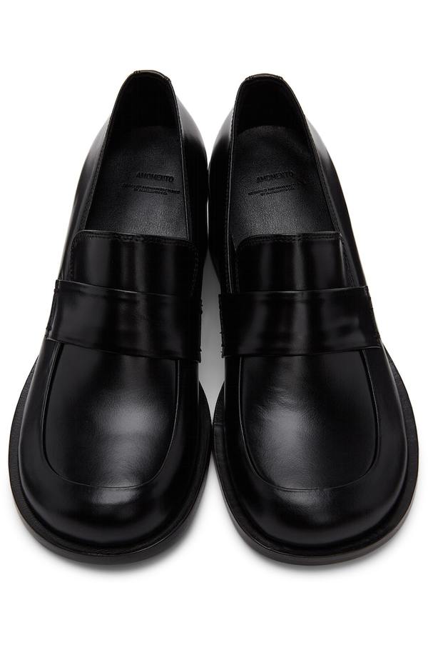 【AMOMENTO】24fw FUR ROUNDED LOAFER Round Penny Loafers – La Garçonne