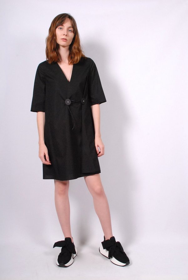 ワンピース MM6 Maison Margiela Dress like a Kimono MM6 by Maison Margiela Kimono Dress - Black | Garmentory