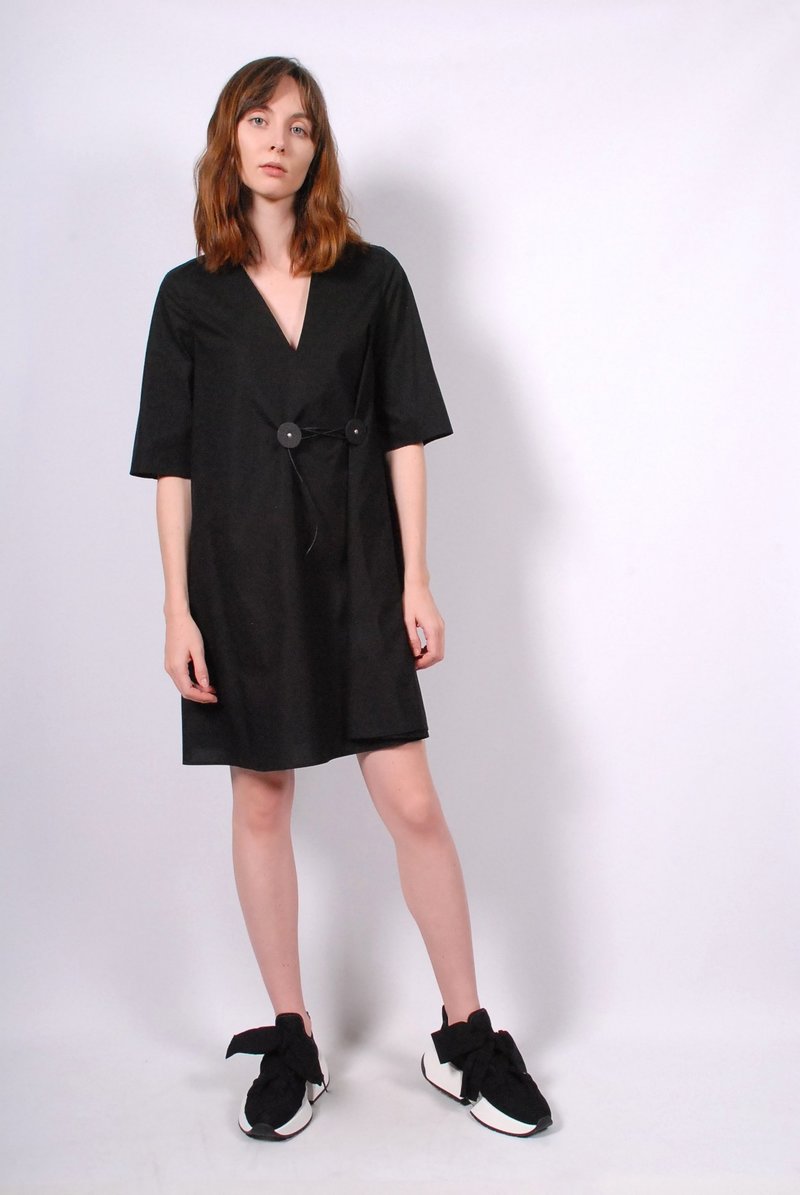 ワンピース MM6 Maison Margiela Dress like a Kimono MM6 by Maison Margiela Kimono Dress - Black | Garmentory