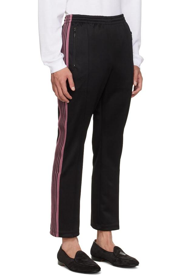 Needles narrow Track Pants ブラック、ピンク NEEDLES Black Narrow Track Pants | Garmentory