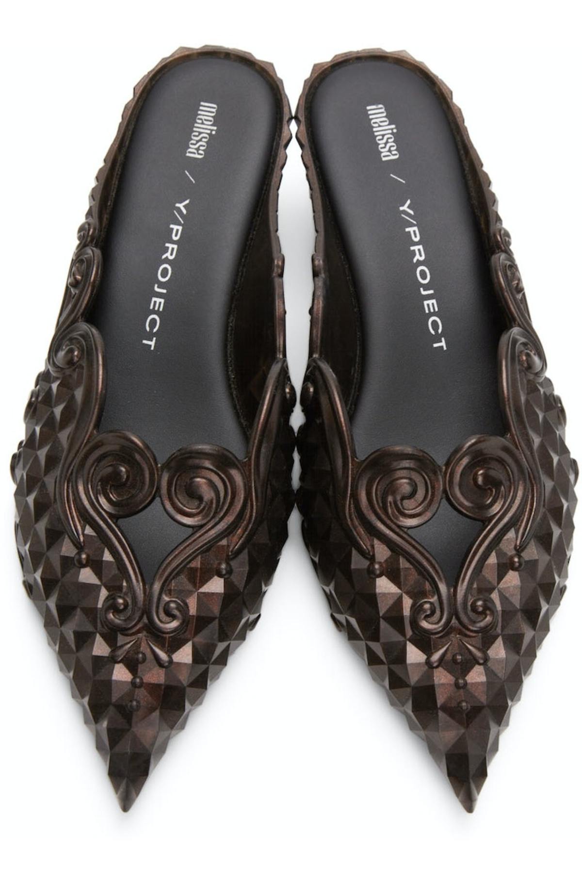 Y/Project Brown Melissa Edition Point Mules | Garmentory
