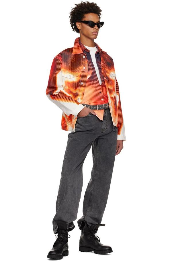 Y/project SSENSE Exclusive White & Orange Jean Paul Gaultier