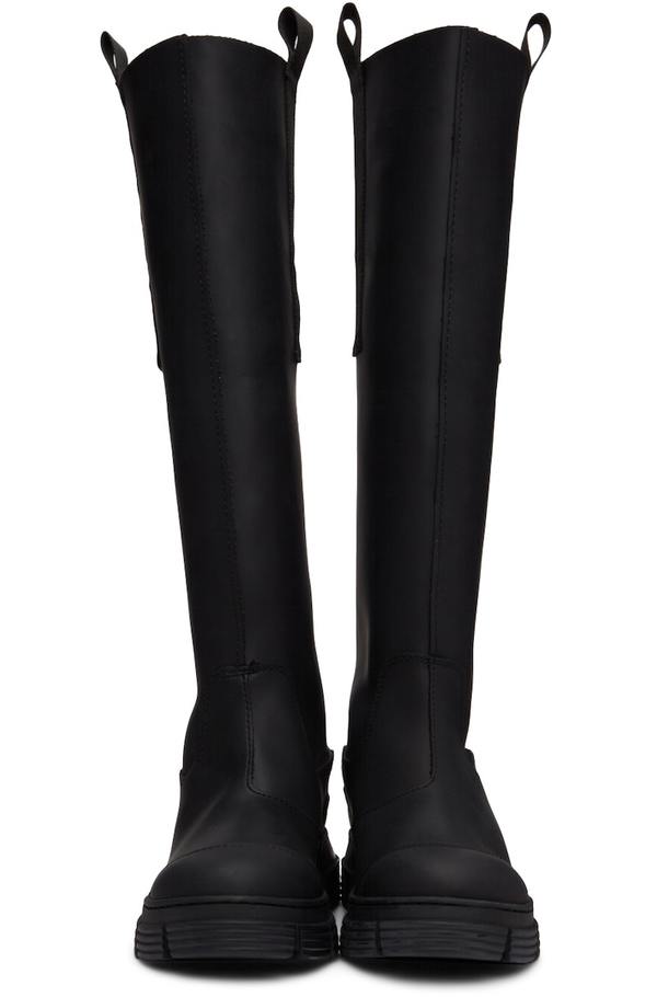 靴 GANNI Recycled Rubber Country Boot GANNI Black Recycled Rubber Country Boots | Garmentory