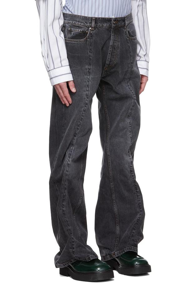 Y/PROJECT BLACK CLASSIC WIRE ジーンズ Y/Project Black Classic Wire Jeans Y/Project
