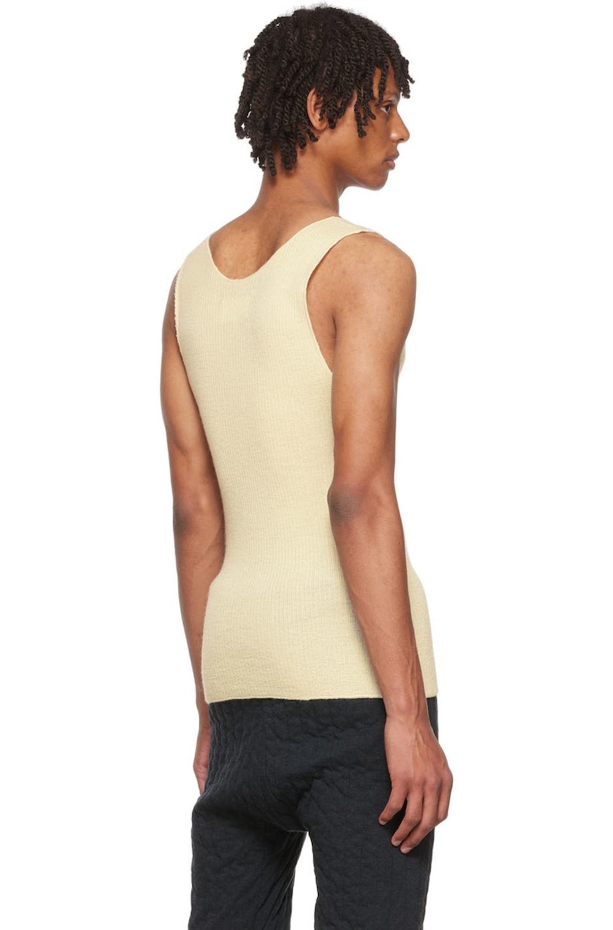 Maison Margiela Wool Tank Top - Off White | Garmentory