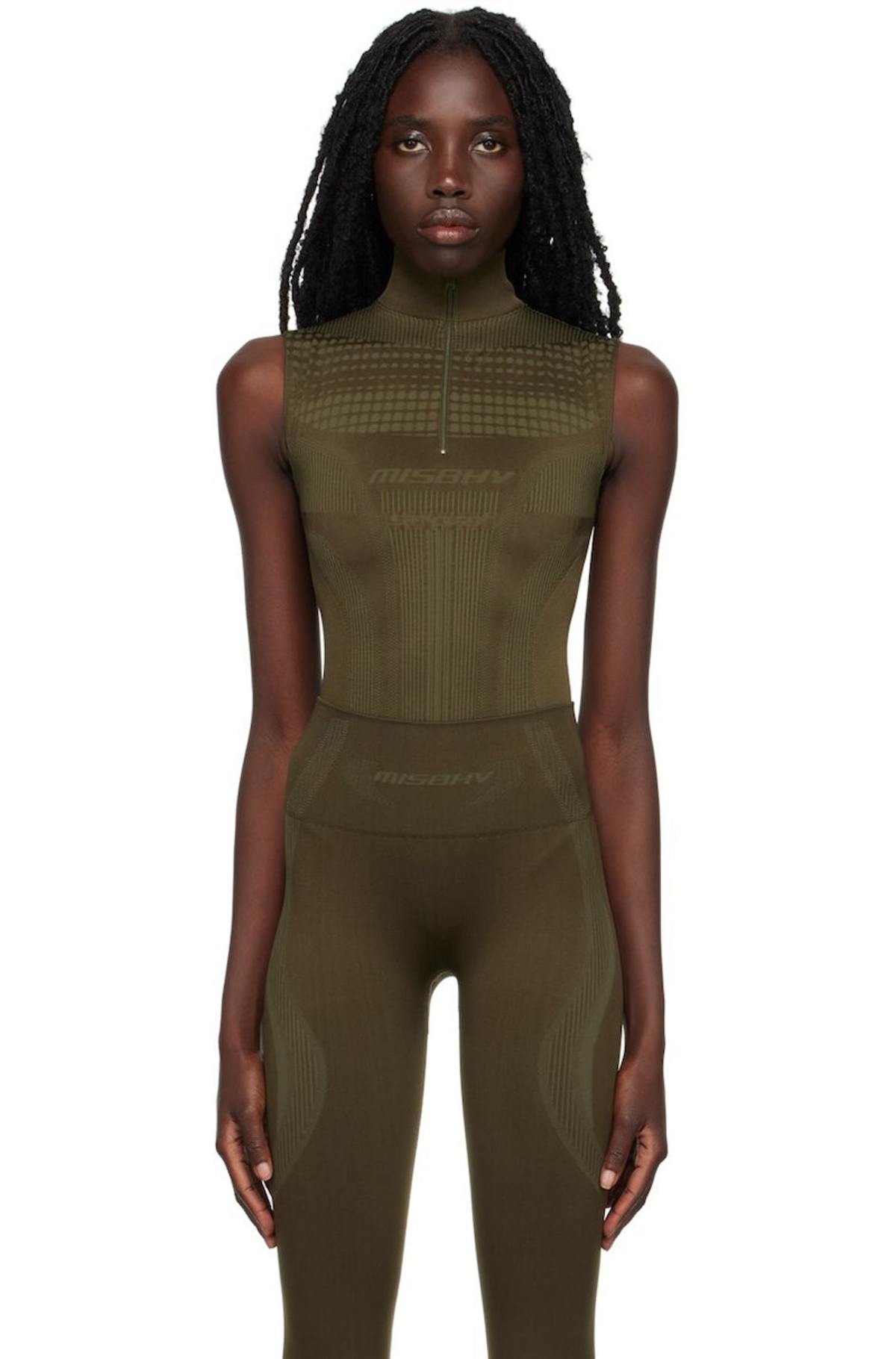 MISBHV Khaki Europa Bodysuit - Olive | Garmentory