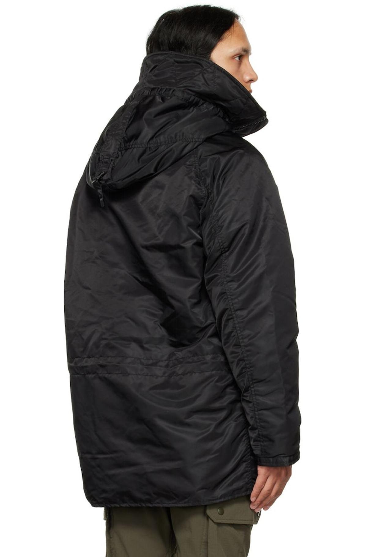 Beams Plus MIL Type N-3B Down Jacket - Black | Garmentory
