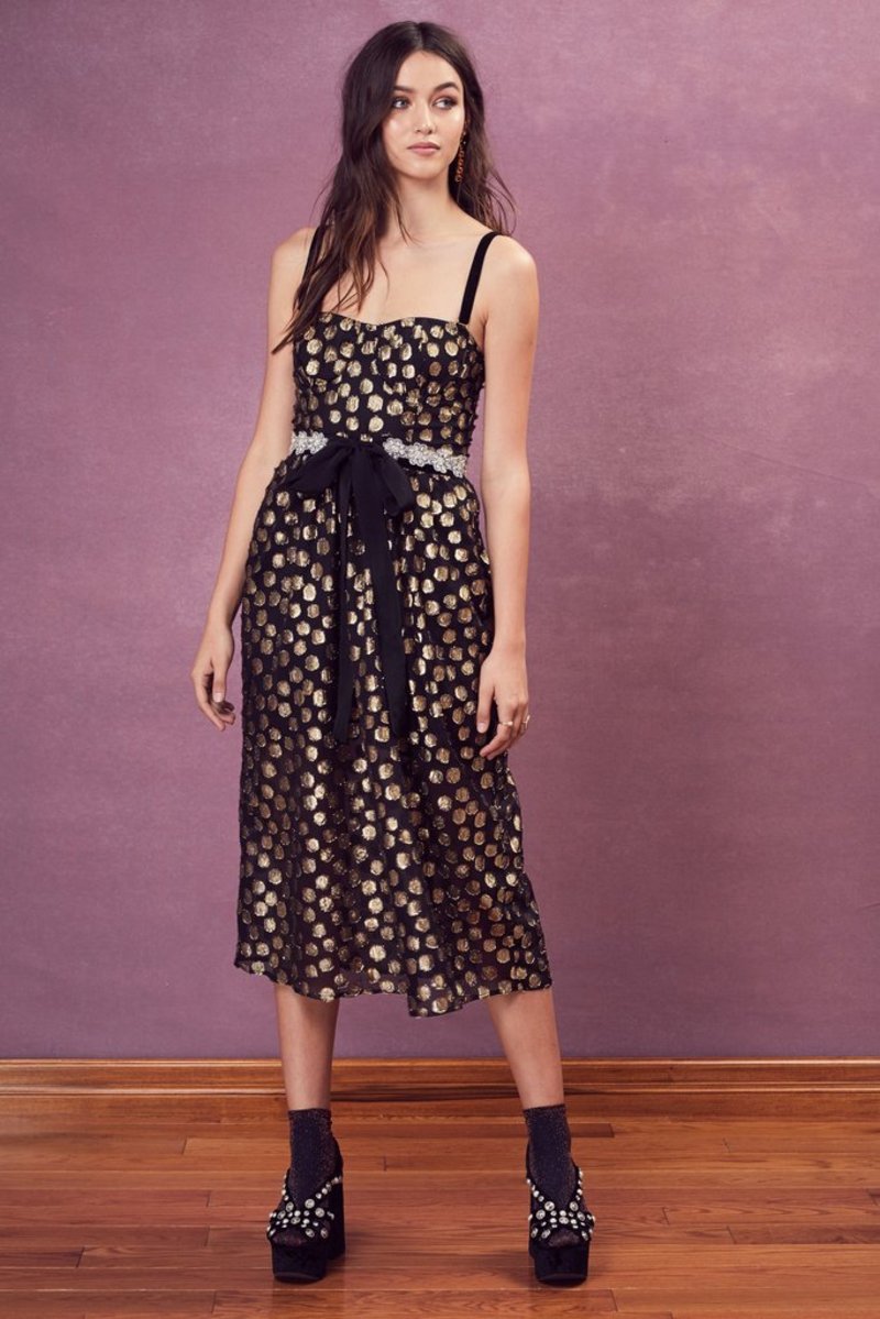 for love and lemons brown polka dot dress For Love And Lemons | Dresses | For Love And Lemons Brown Polkadot Midi Dress