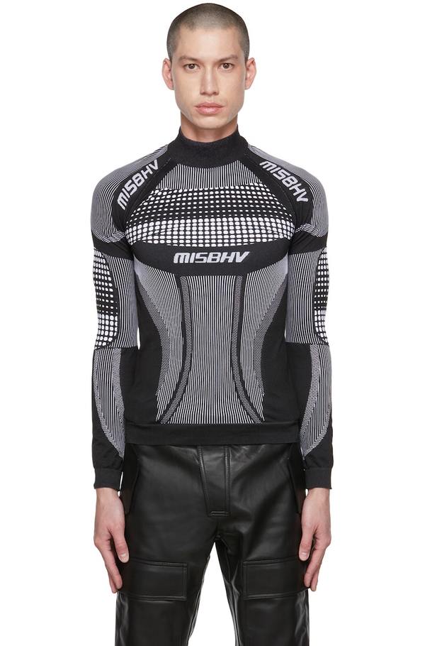 MISBHV Black & White Sport Active Turtleneck Garmentory